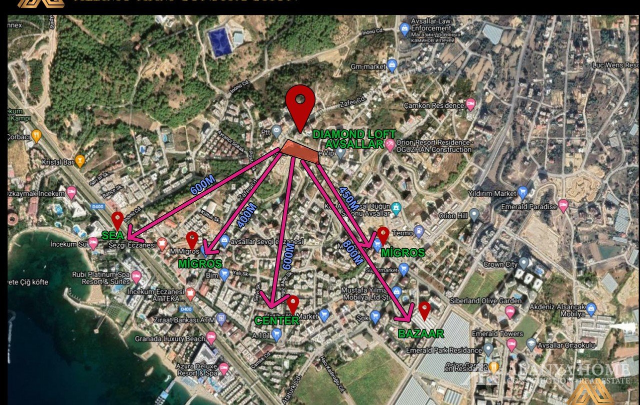 Фото покупка продажа недорогая квартира в доме жилом комплексе с видом на море Алания Хоум Анталия Т